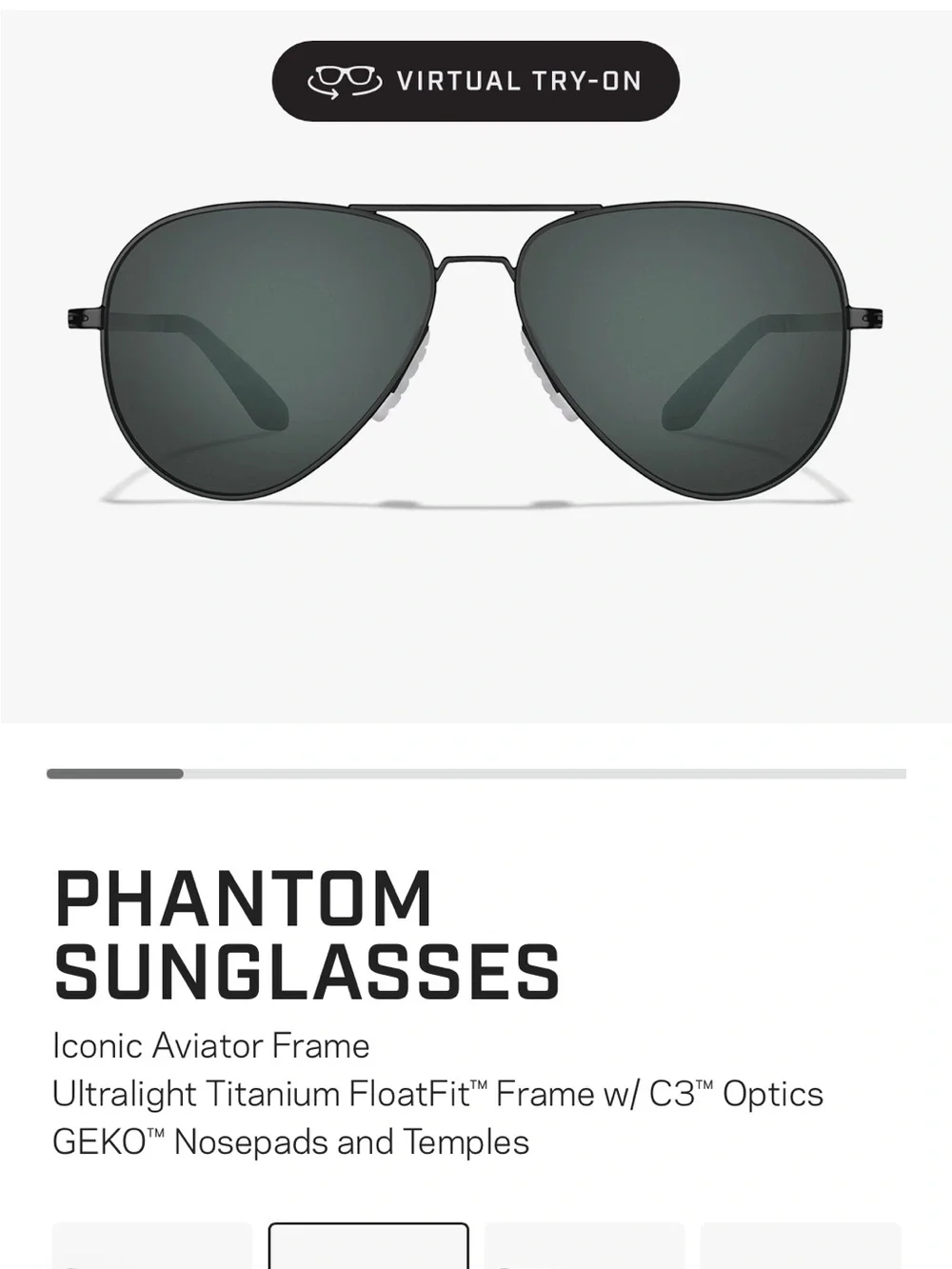 Roka Phantom Women’s Aviator Polarized Sunglasses - Black